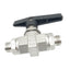 Used Parker 8Z(A)-B8LJ-SSP-C3 SS 2-Way Ball Valve, NO, 1/2in NPT, 1500bar Max