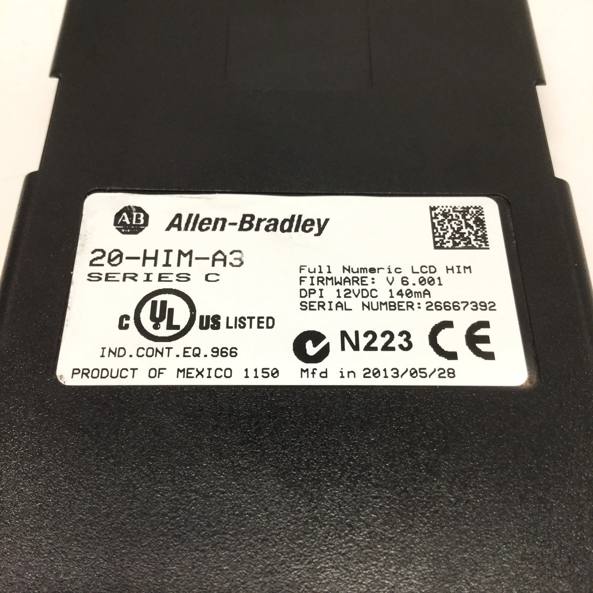Powerflex Human Interface Module Allen Bradley 20-HIM-A3 Ser C PowerFlex 7 LCD Human Interface Display ...