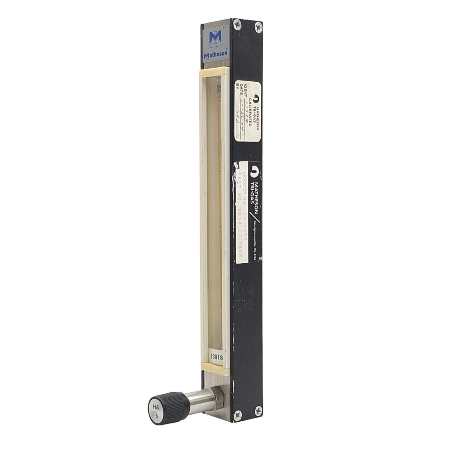 For parts or not working Matheson ME14C201E800 FM-1050 Flow Meter, 5-150SLPM Co2*No Valve/Seal Adaptors*