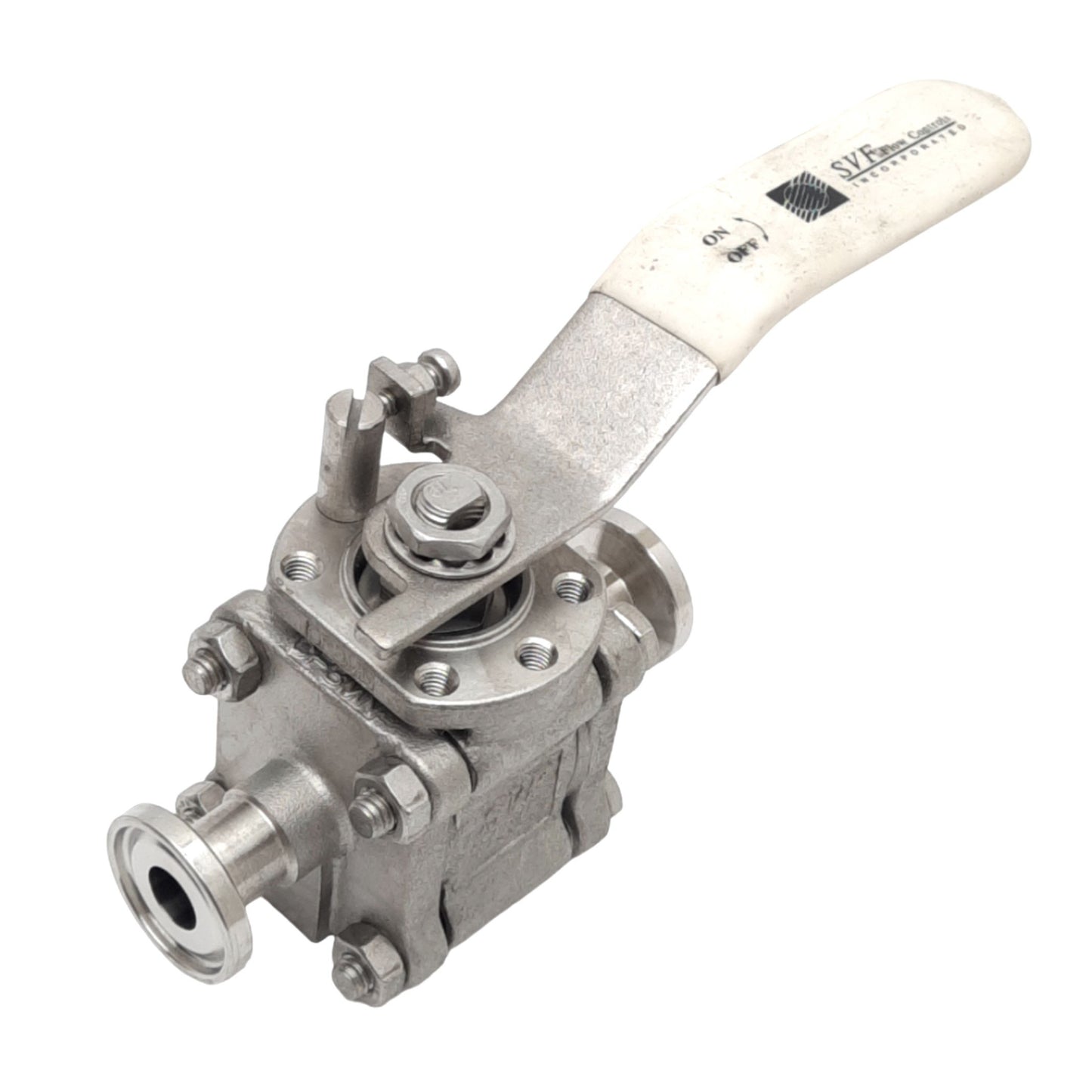 Used SVF Flow Controls SBC76666ATTR SS Ball Valve w/ Handle, 2-Way, 1/2", 1500psi Max