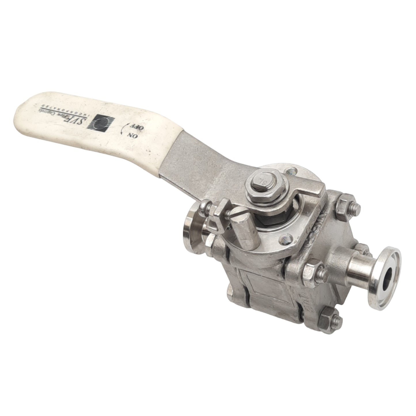 Used SVF Flow Controls SBC76666ATTR SS Ball Valve w/ Handle, 2-Way, 1/2", 1500psi Max