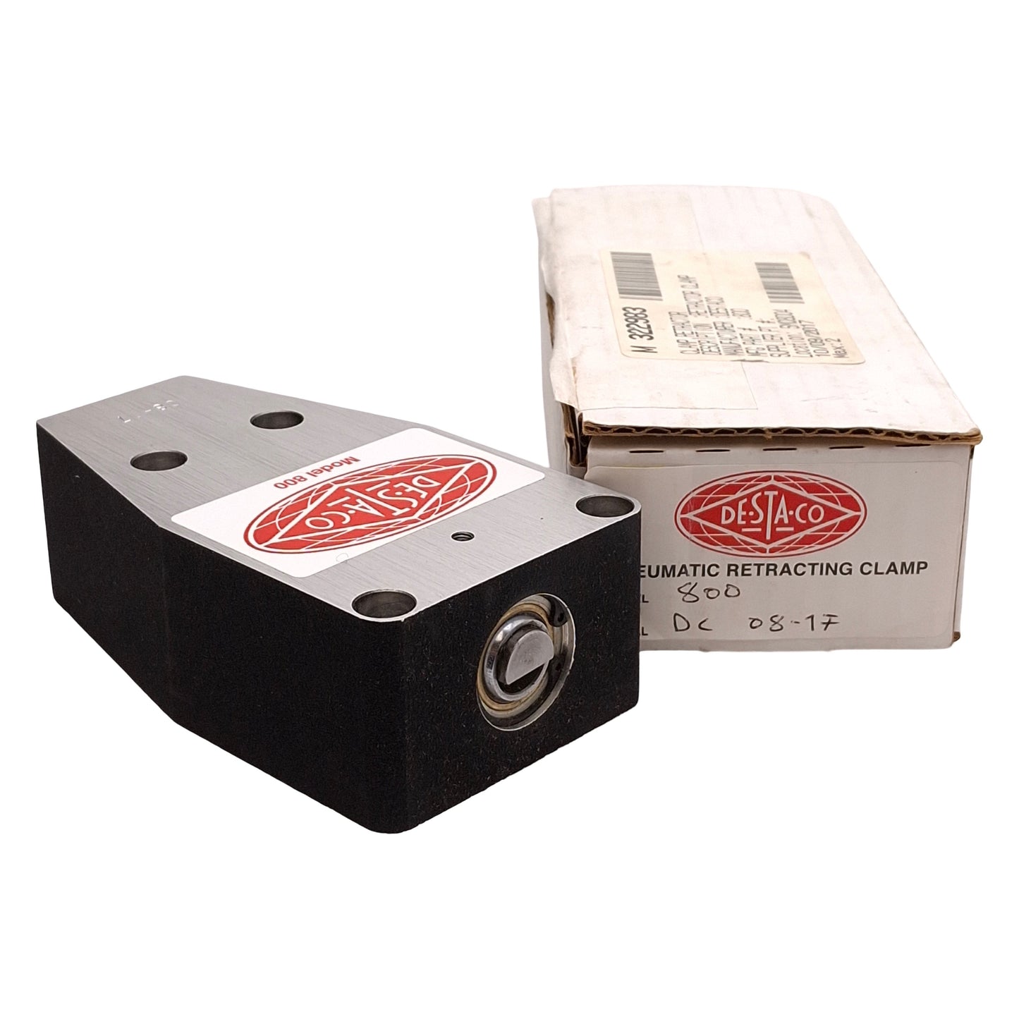 New Destaco 800 Retractor Clamp, 0.5in Stroke, 70-150PSI, 850-1500lbf, 1/4in NPT