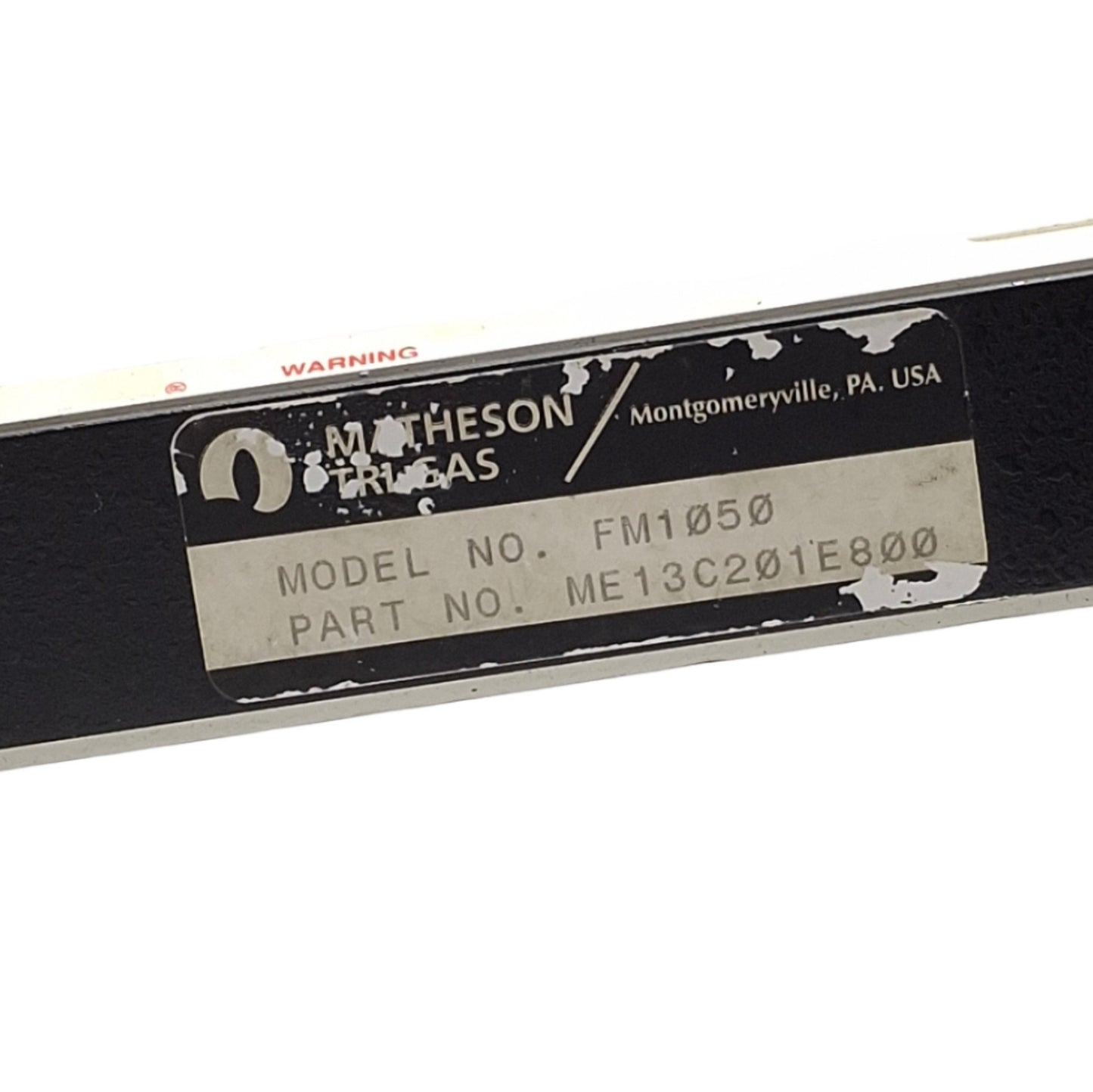 For parts or not working Matheson ME13C201E800 FM-1050 Flow Meter, 5-150SLPM Co2*No Valve/Seal Adaptors*