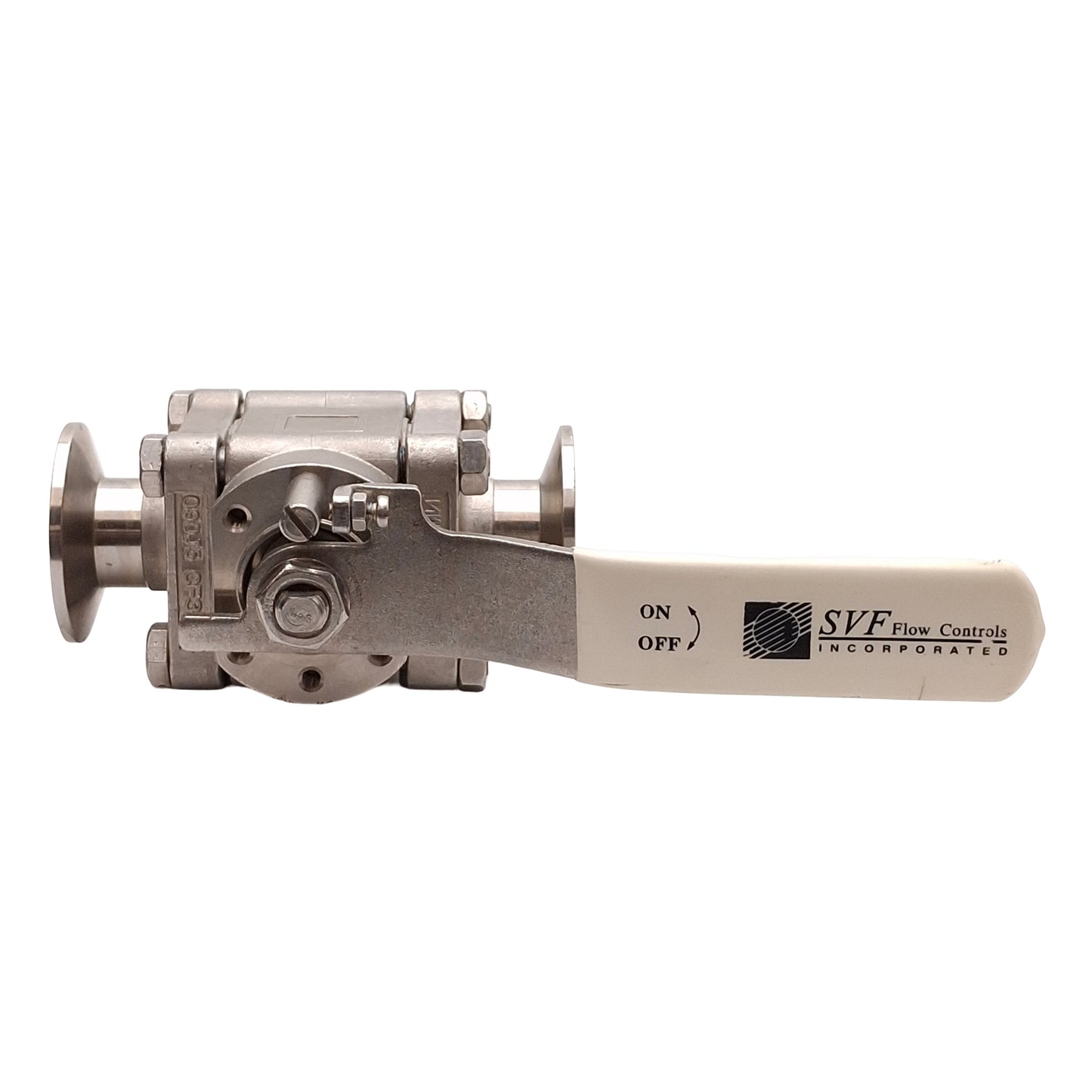 Used SVF SBC76666ATTR 1"-1500 SS Ball Valve w/ Handle, 1" Size, 1500PSI, 1" Tri-Clamp