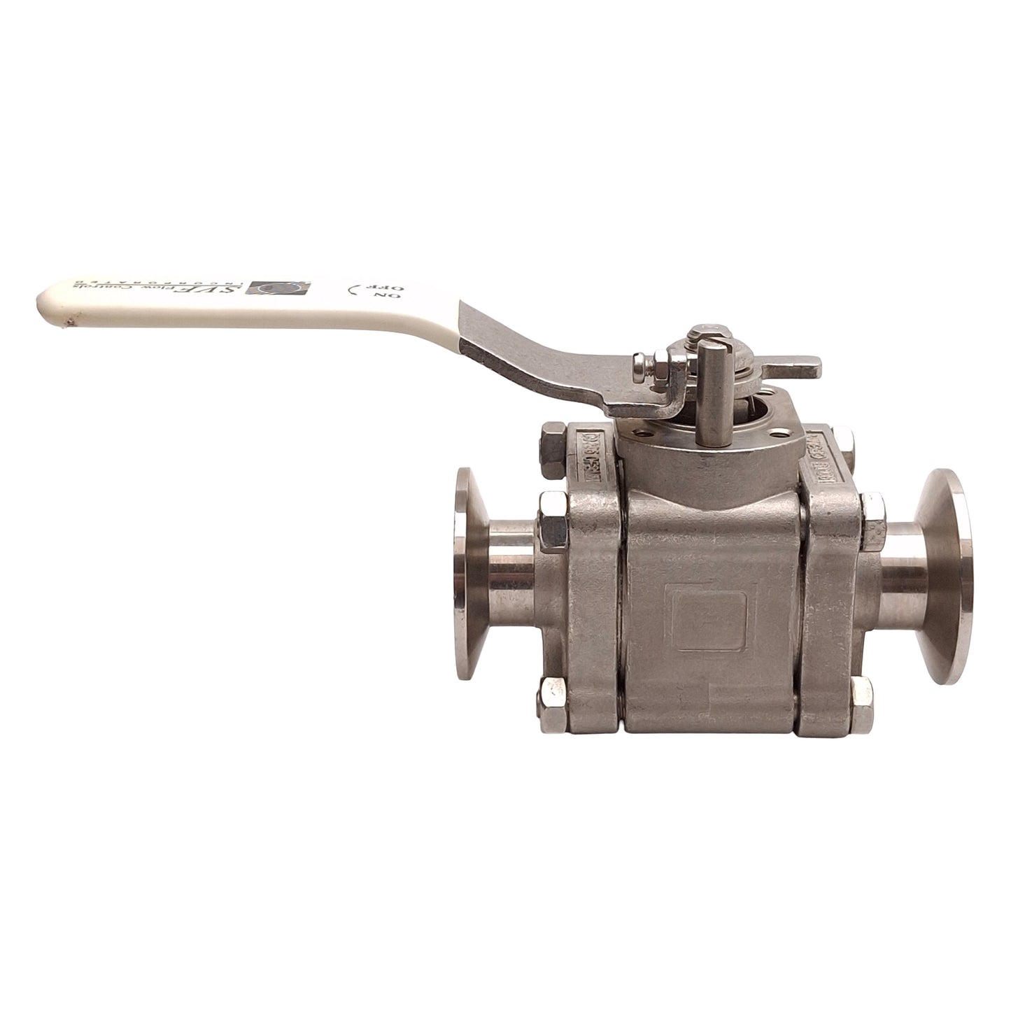 Used SVF SBC76666ATTR 1"-1500 SS Ball Valve w/ Handle, 1" Size, 1500PSI, 1" Tri-Clamp