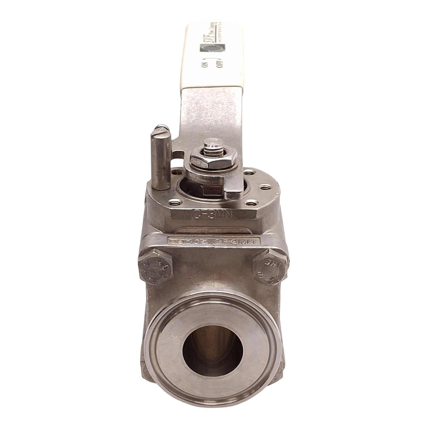 Used SVF SBC76666ATTR 1"-1500 SS Ball Valve w/ Handle, 1" Size, 1500PSI, 1" Tri-Clamp