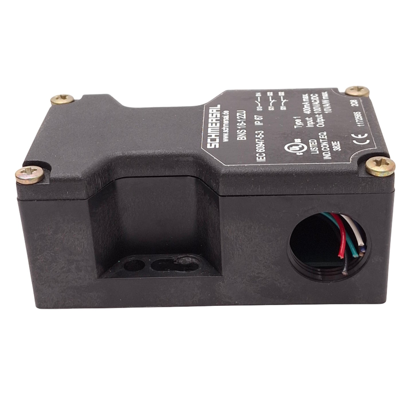 Used Schmersal BNS 16-12ZU Magnetic Safety Sensor, 1NO 2NC, 400mA In, 100VAC/DC Out