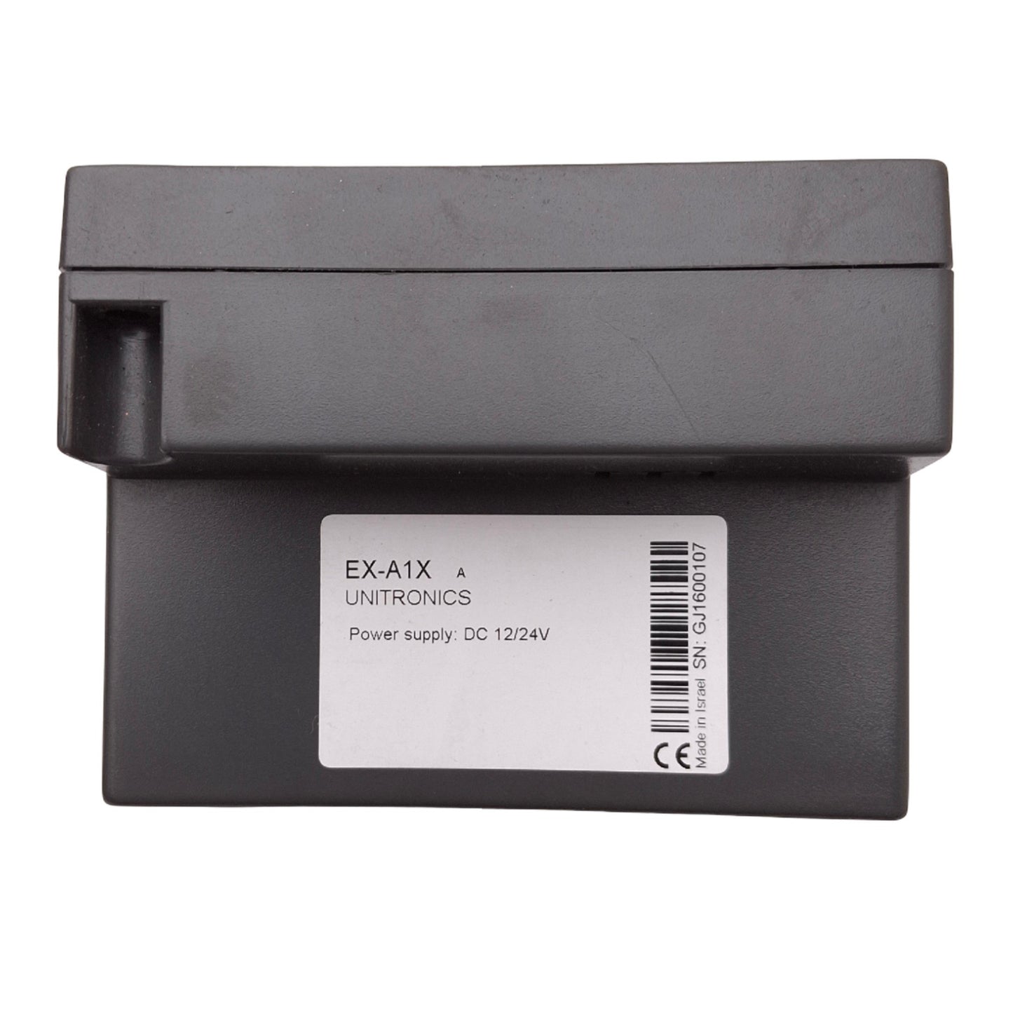 Used Unitronics EX-A1X I/O Expansion Adapter for Unitronics PLC/HMI, RJ45, 12/24VDC