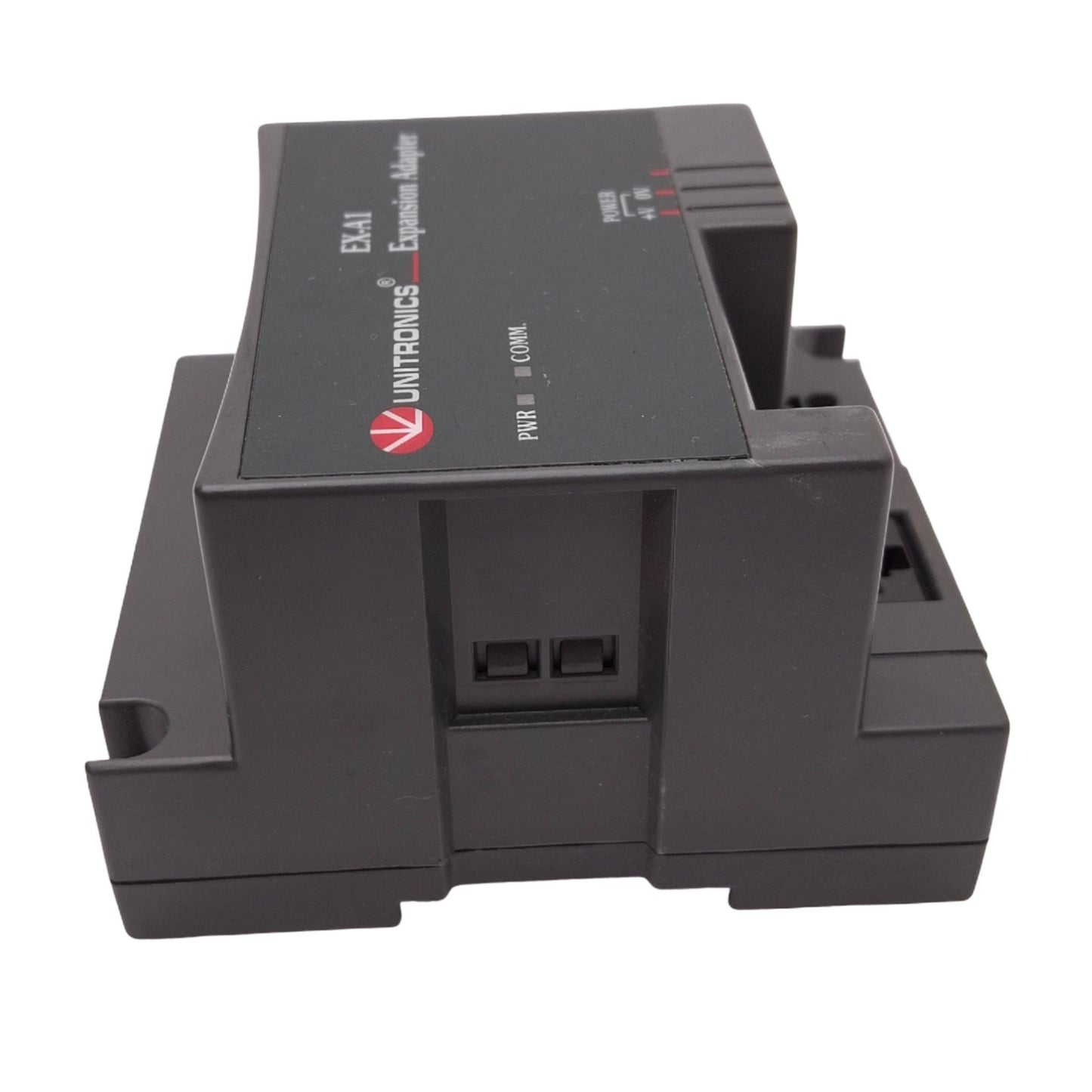 Used Unitronics EX-A1X I/O Expansion Adapter for Unitronics PLC/HMI, RJ45, 12/24VDC