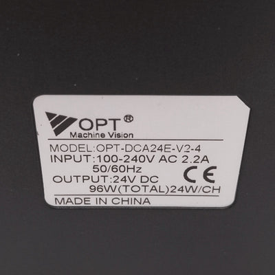 New – Open box OPT Machine Vision OPT-DCA24E-V2-4 Light Controller, 100-240VAC In, 24VDC Out