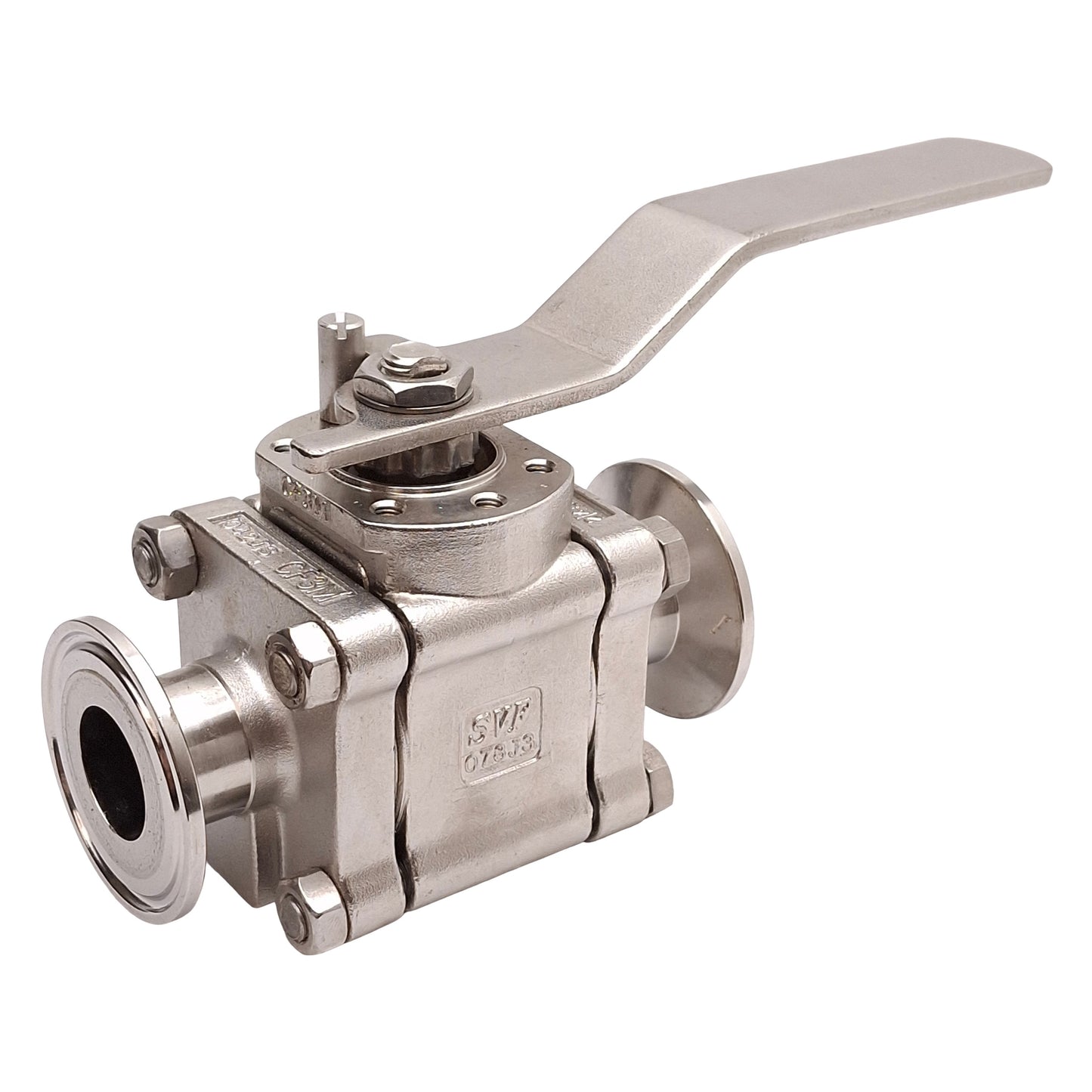 Used SVF SBC76666ATTREP 1"-1500 Electropolished SS Ball Valve, 1" Size, 1" Tri-Clamp