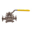 Used Top-Flo 38431077PTFE Series 77 BioPharm Sanitary 1" Ball Valve, 1" Tri-Clamp