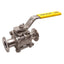 Used Top-Flo 38431077PTFE Series 77 BioPharm Sanitary 1" Ball Valve, 1" Tri-Clamp