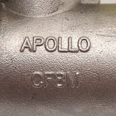 Used Appolo 76-101-01 Stainless Steel Ball Valve w/ Round Handle, 2000PSI, 1/4in NPT