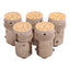 Used Lot of 5 Idec LSPD-2A Pushbutton LED Bulb, Amber, 24VDC, 22mm Mount