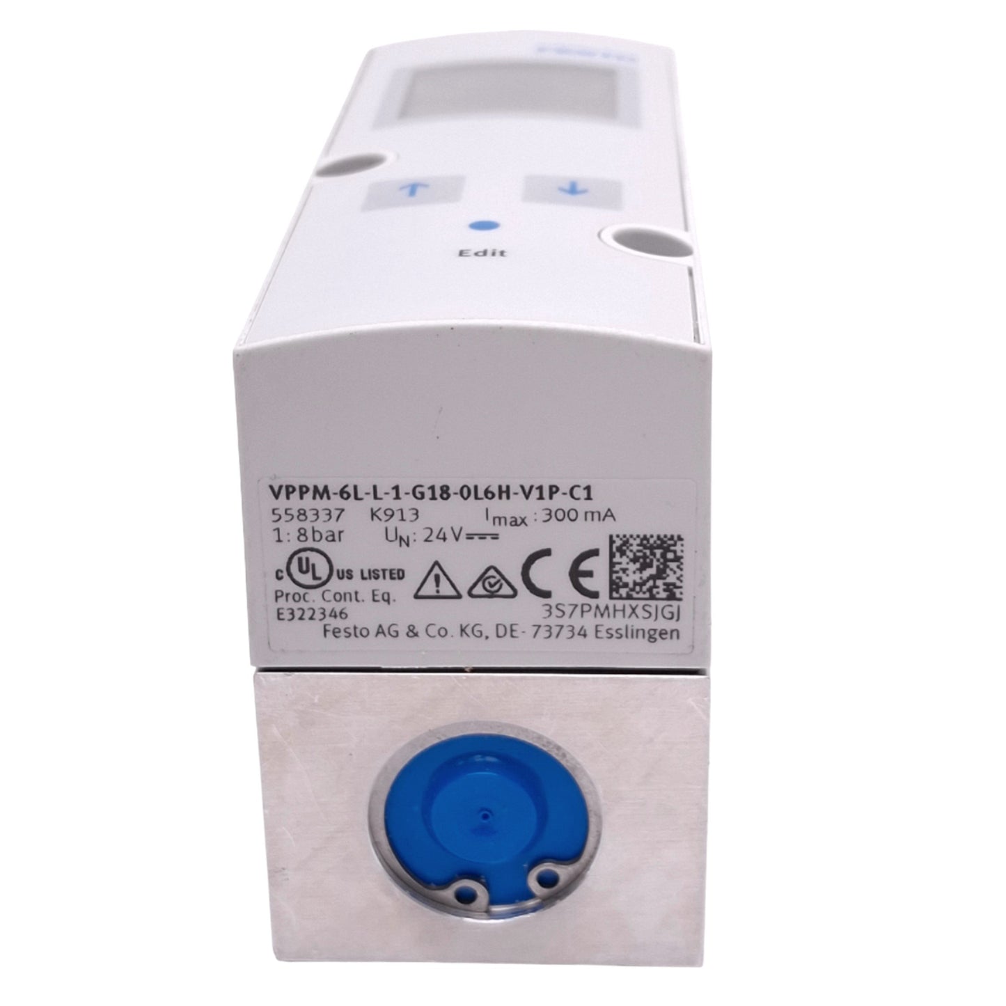 Used Festo VPPM-6L-L-1-G18-0L6H-V1P-C1 Proportional Pressure Control Valve, 6bar Set
