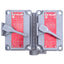 Used Killark XS-1C Double Tumbler Switch Cover w/ Device, SPST 1-Pole, 120/277VAC 20A