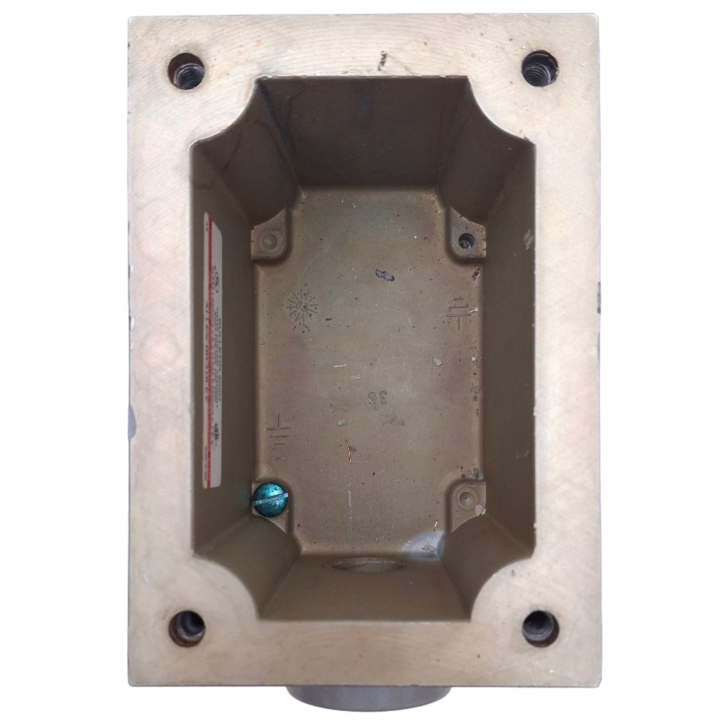 Used Allen Bradley 800H-1HVX7 Push Button Enclosure 1-gang deep, 3/4in dead end