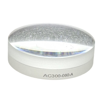New Thorlabs AC300-080-A Unmounted Achromatic Doublet, ø30mm, 400-700nm, F=80mm