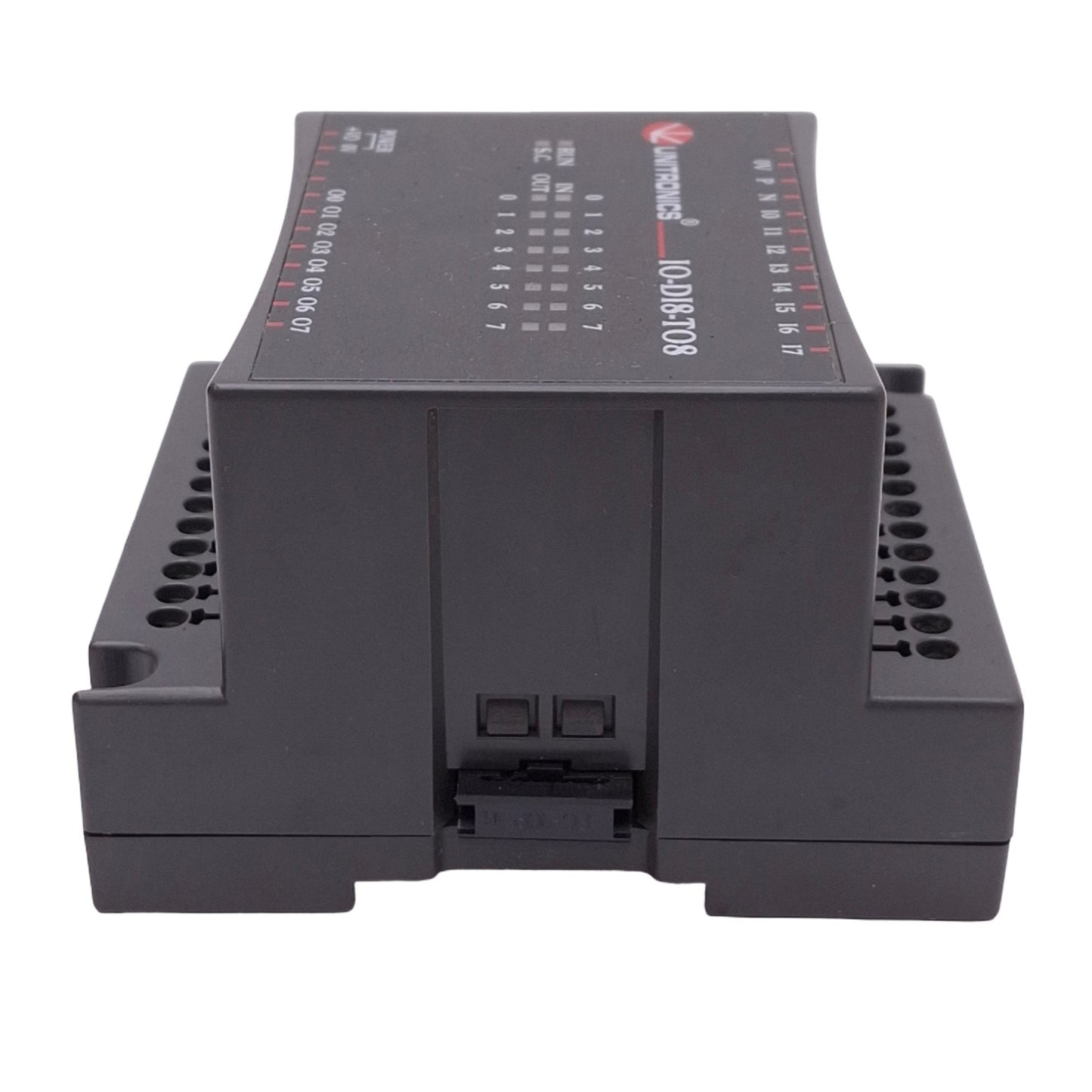 Used Unitronics IO-DI8-TO8 I/O Expansion Module, 8 Digital In, 8 Transistor Out, 24V