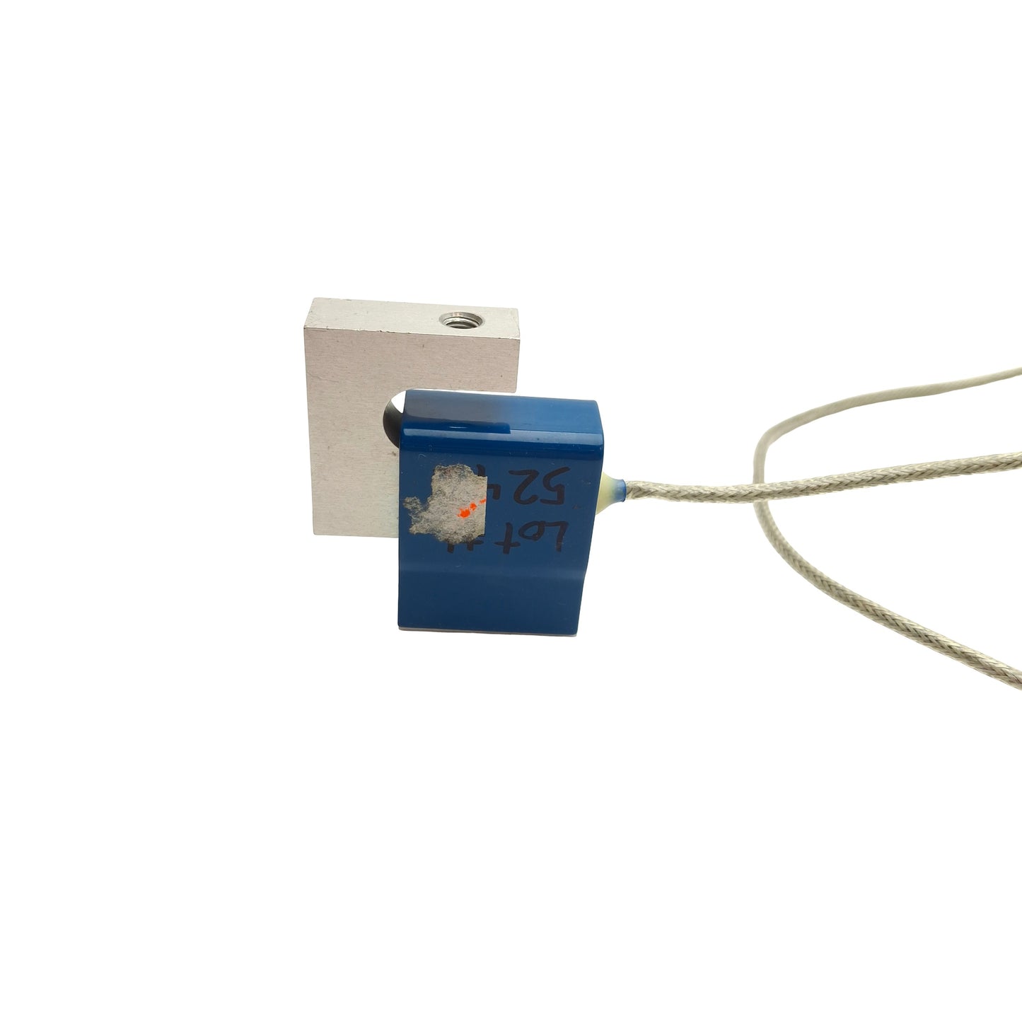 Used Interface SM-100-783 S-Type Load Cell, 100lbf Capacity, 1/4-28 UNF-2B Threading