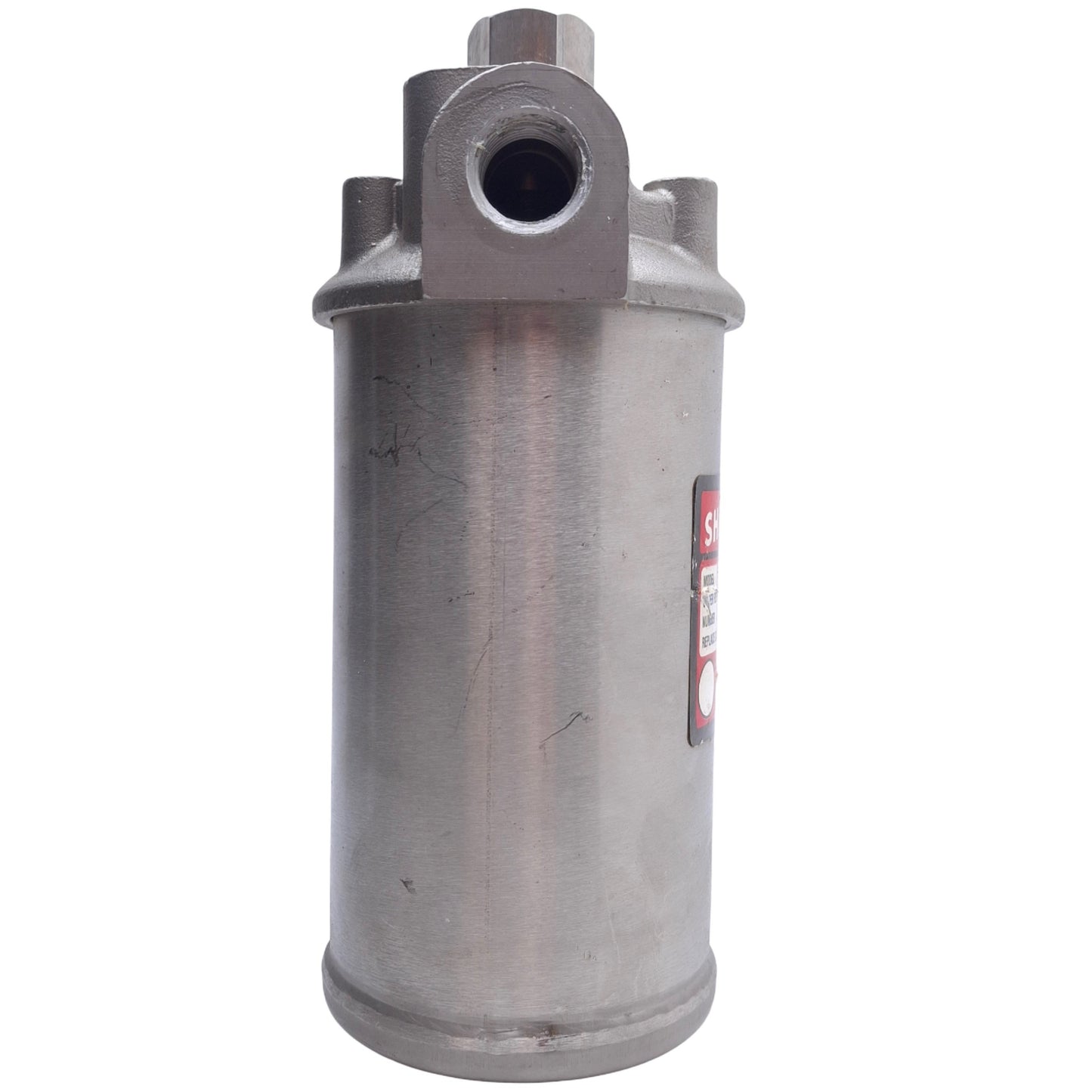 Used Shelco FAS-394 SS Single Cartridge Housing 4-7/8in Length, 1/2' NPT Port