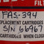 Used Shelco FAS-394 SS Single Cartridge Housing 4-7/8in Length, 1/2' NPT Port