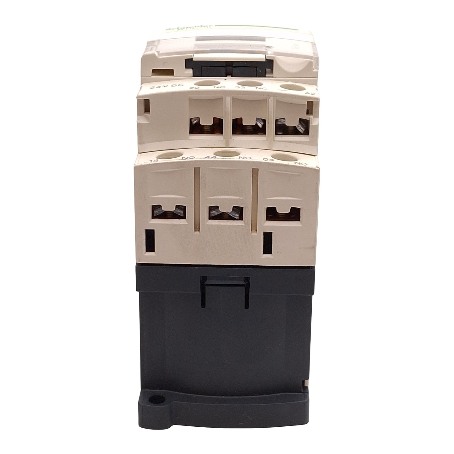 Used Lot of 2 Schneider Electric CAD32BD Control Relay 3NO+2NC 10A 600VAC, 24VDC Coil