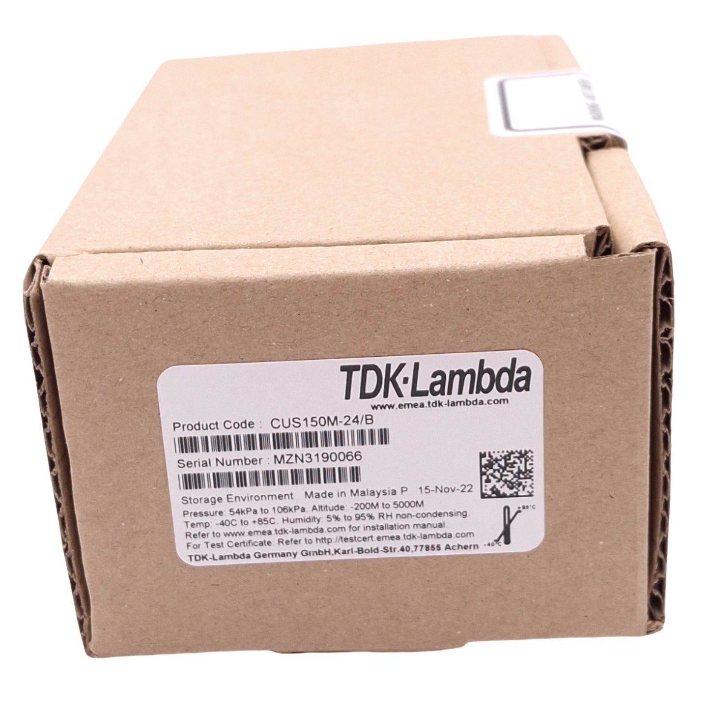 New TDK-Lambda CUS150M-24/B Power Supply, 100-240VAC In, 24VDC 6.5A Out, 150W Max