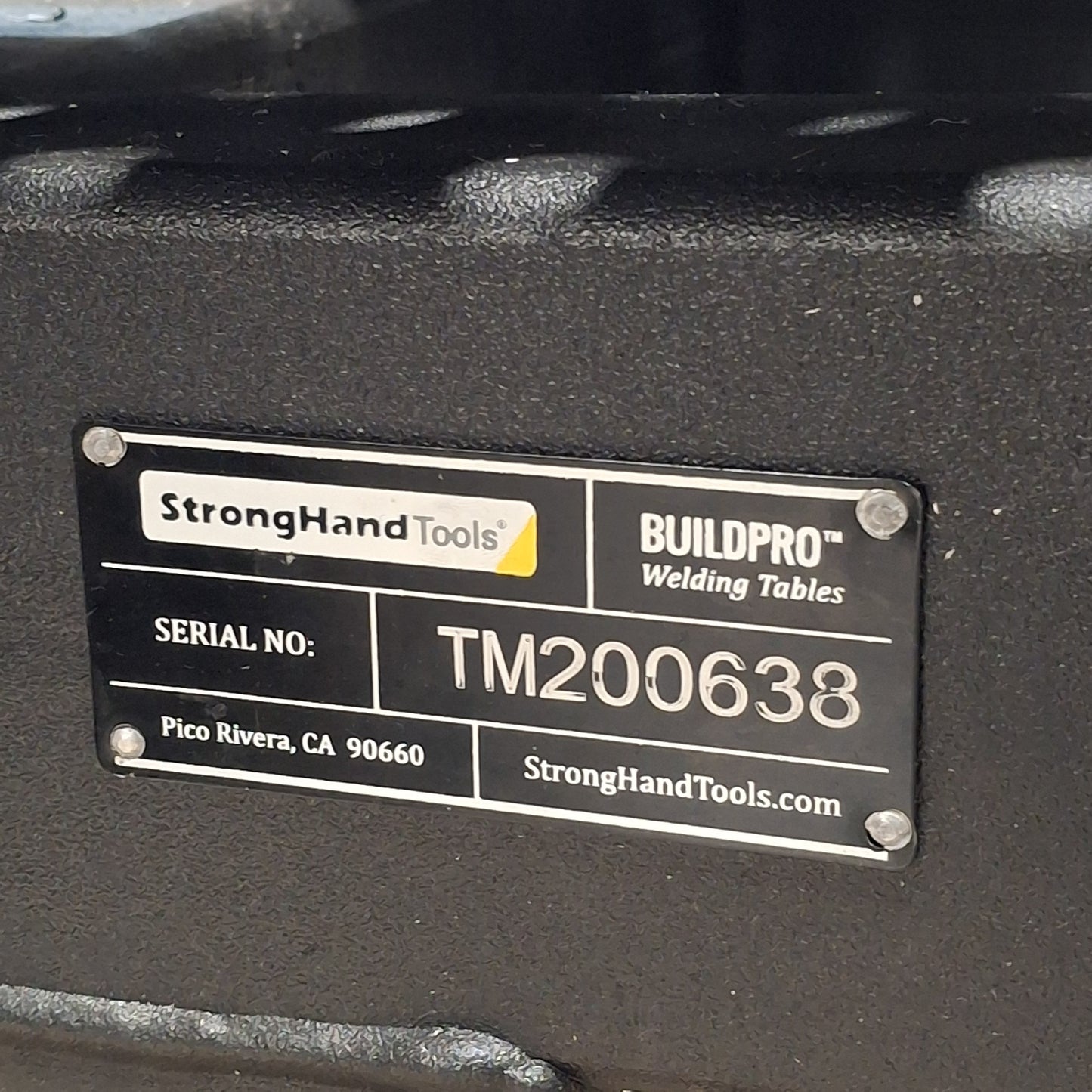 Used StrongHandTools BuildPro TM52246SV Welding Tabletop, 2' x 4', Nitrided, Slotted