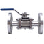 Used PBM SPC-C5L-D35---34 Hastelloy Ball Valve 1/2in Size, 290PSI, ø3.4in OD Flange