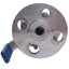 Used PBM SPC-C5L-D35---34 Hastelloy Ball Valve 1/2in Size, 290PSI, ø3.4in OD Flange