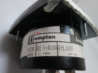 Used Crompton 016-02AA-LSMT Panel Meter 0-10A AC Amperage Gauge Amperes