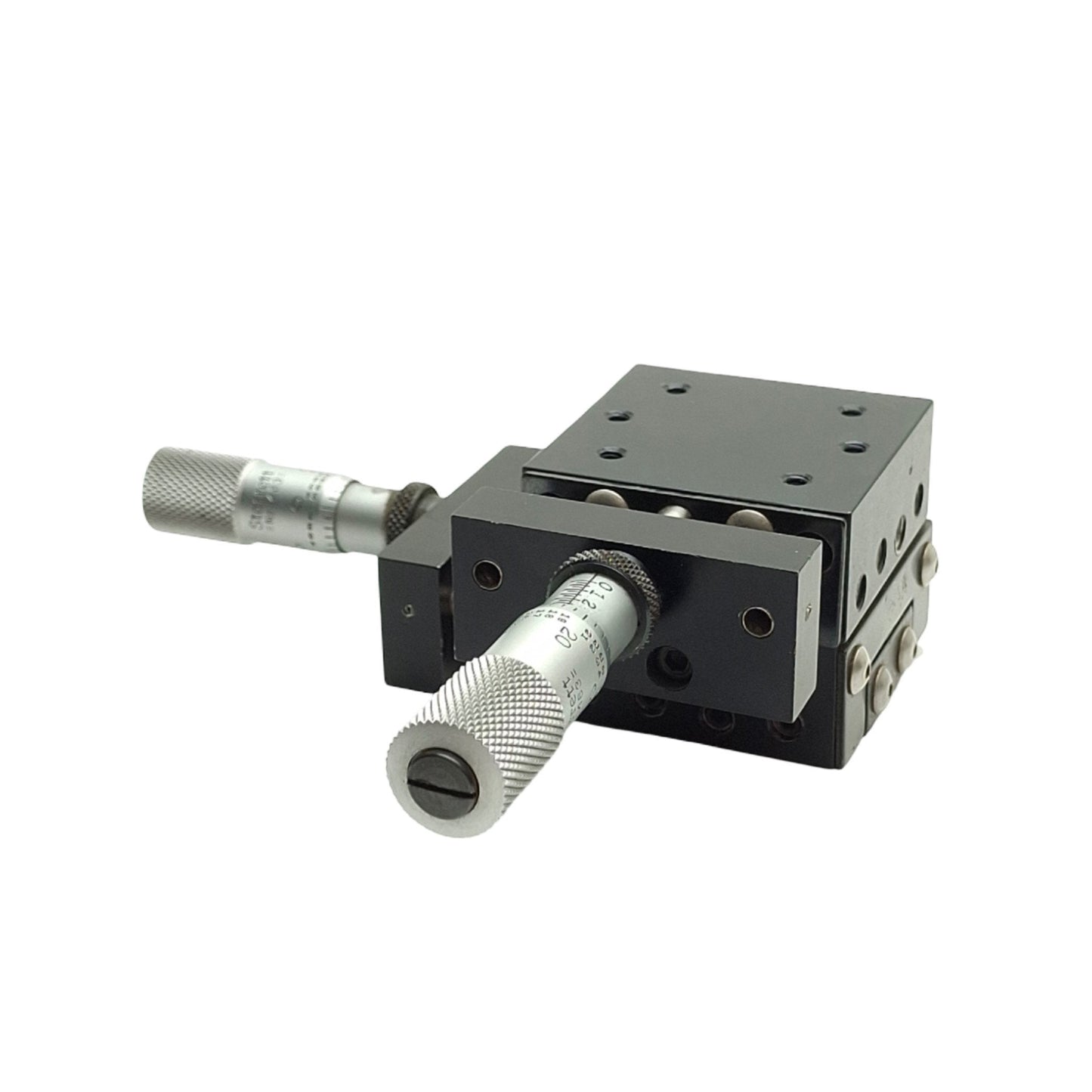 Used Del-Tron 450-XY Ball Slide Positioning Stage 0.23in (6mm) Travel, 20lbs Capacity