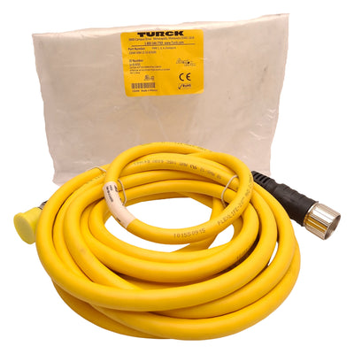 New Turck CSSM CKM 12-12-6/S101 Cordset, 12-Pin M23 Male to Female, 300VAC 6A, 6m