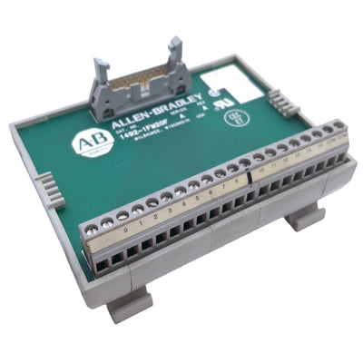 Used Allen Bradley 1492-IFM20F Terminal Block, 20-Pin to Screw Terminals, DIN Rail