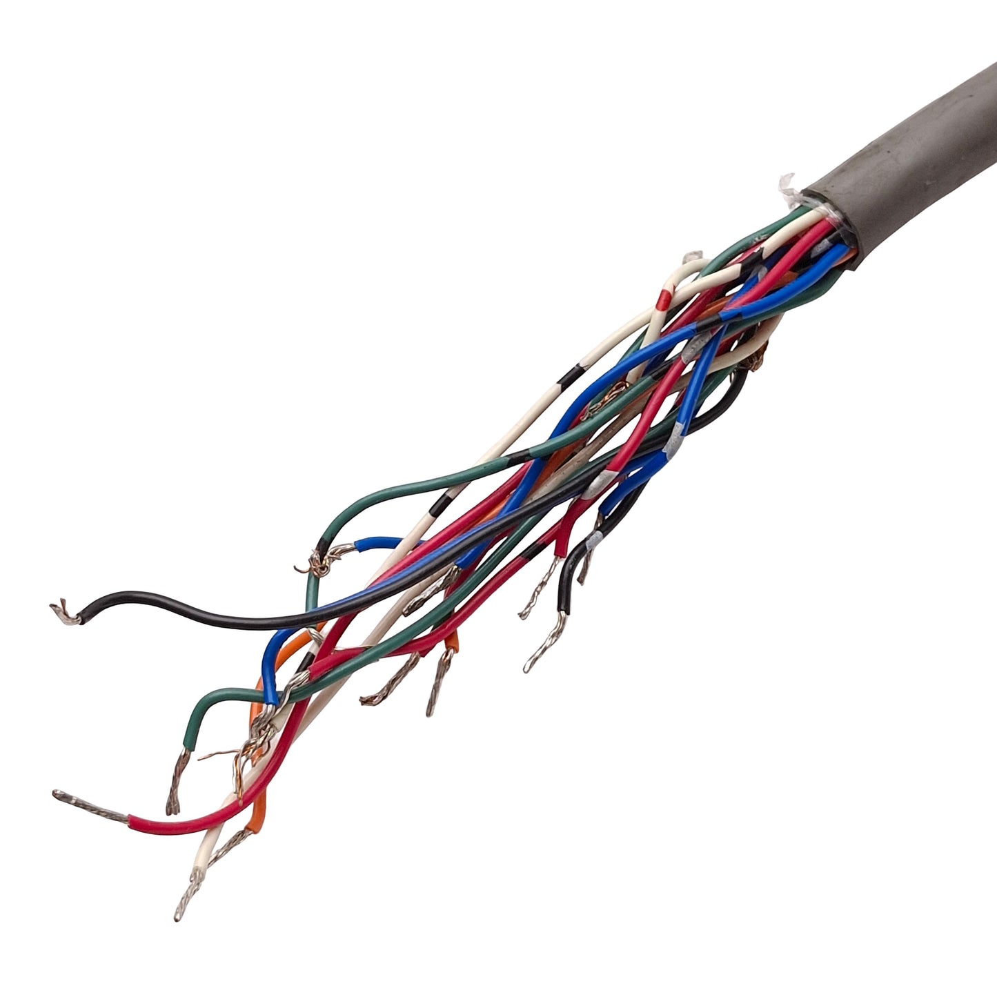 Used Allen Bradley 1492-CABLE25D Prewired Cable For 1746-OX8/OX16/OW16, 20P IDC, 2.5m