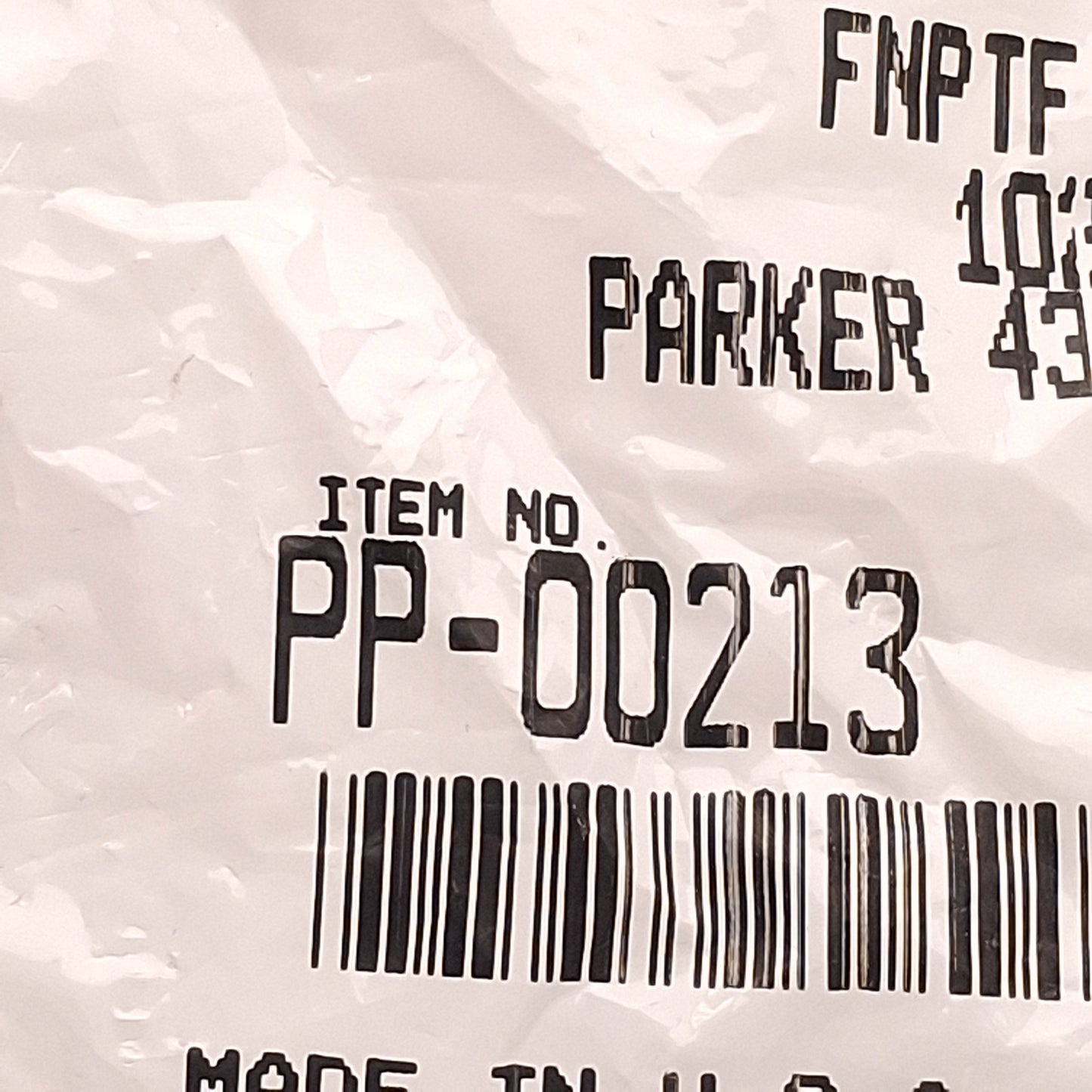 New Lot of 4 Parker PP-00213 Rigid Fitting, 1/8in NPTF Female, -4 Hose, Steel