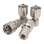 New Lot of 4 Parker PP-00213 Rigid Fitting, 1/8in NPTF Female, -4 Hose, Steel