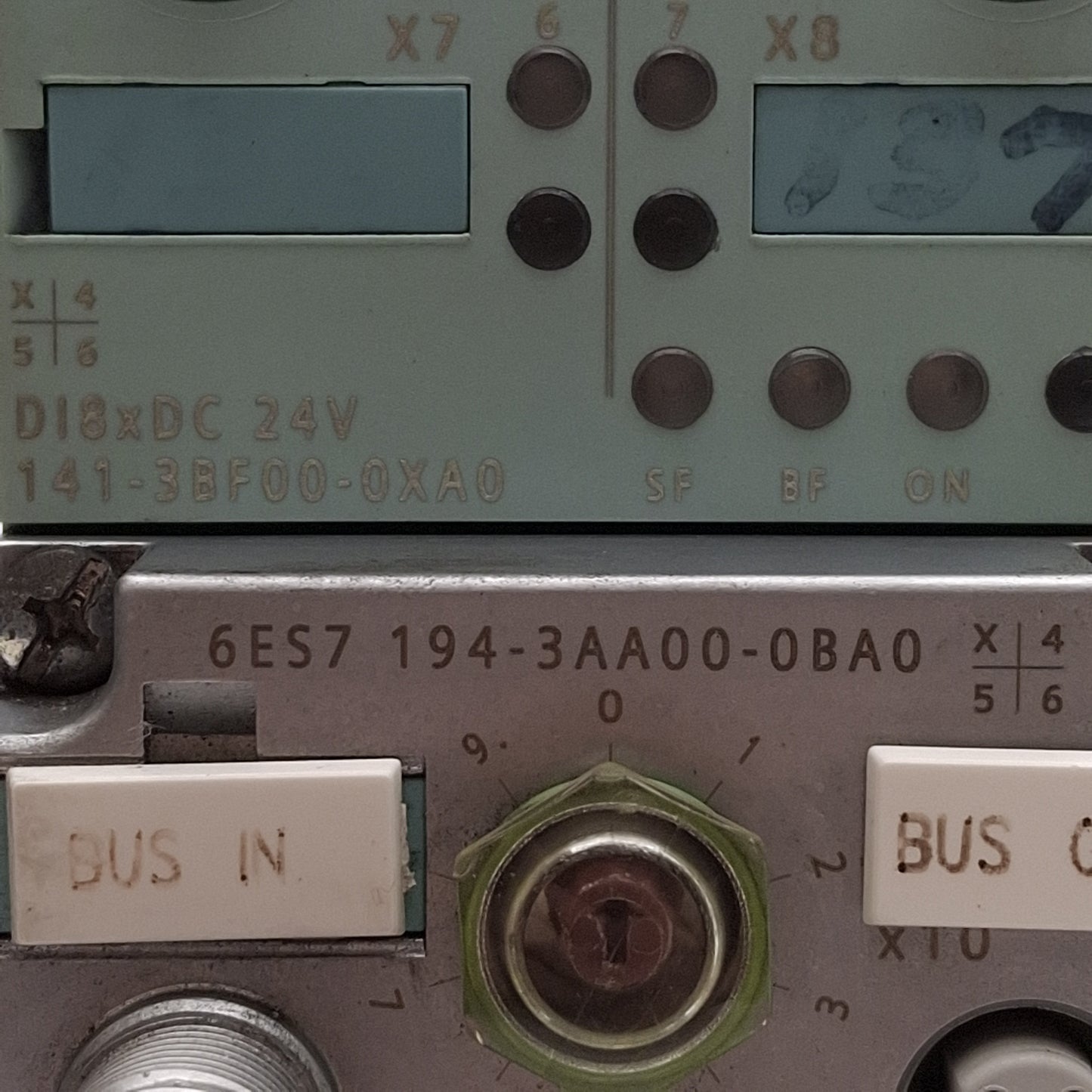 Used Siemens 6ES7 141-3BF00-0XA0 SIMATIC S7 ET 200eco Distributed I/O Station, 24VDC