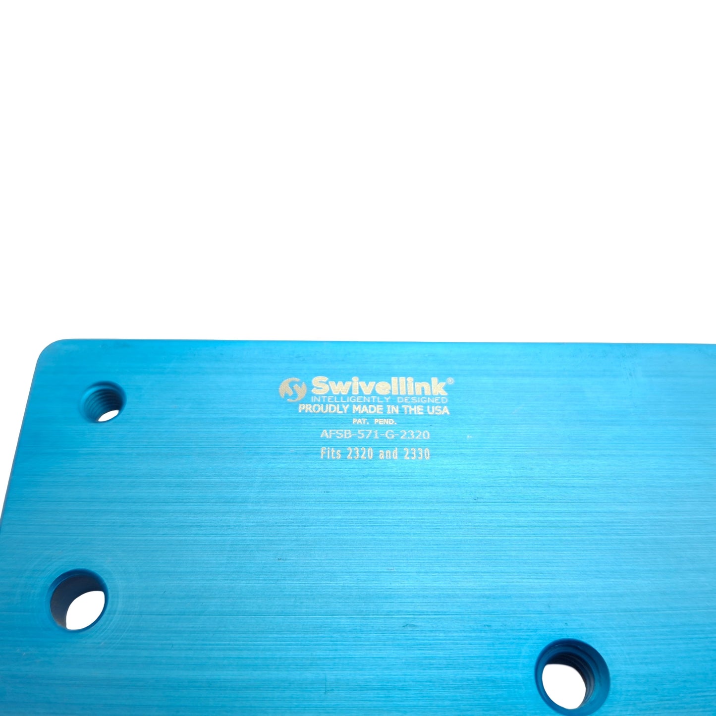 Used Swivellink AFSB-571-G-2320 Mounting Plate, Imperial Blue, Aluminum