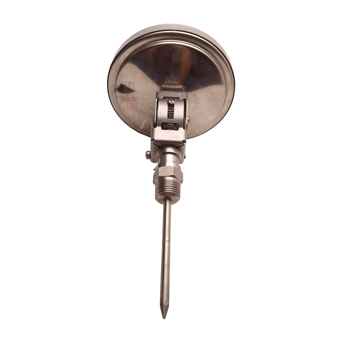 Used Tel-Tru Thermometer, 4.50in Dial, 0~250°F/-20~120°C Range, 1/2in NPT, 3in Stem