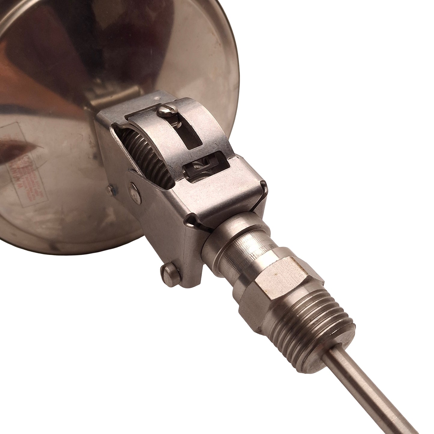 Used Tel-Tru Thermometer, 4.50in Dial, 0~250°F/-20~120°C Range, 1/2in NPT, 3in Stem