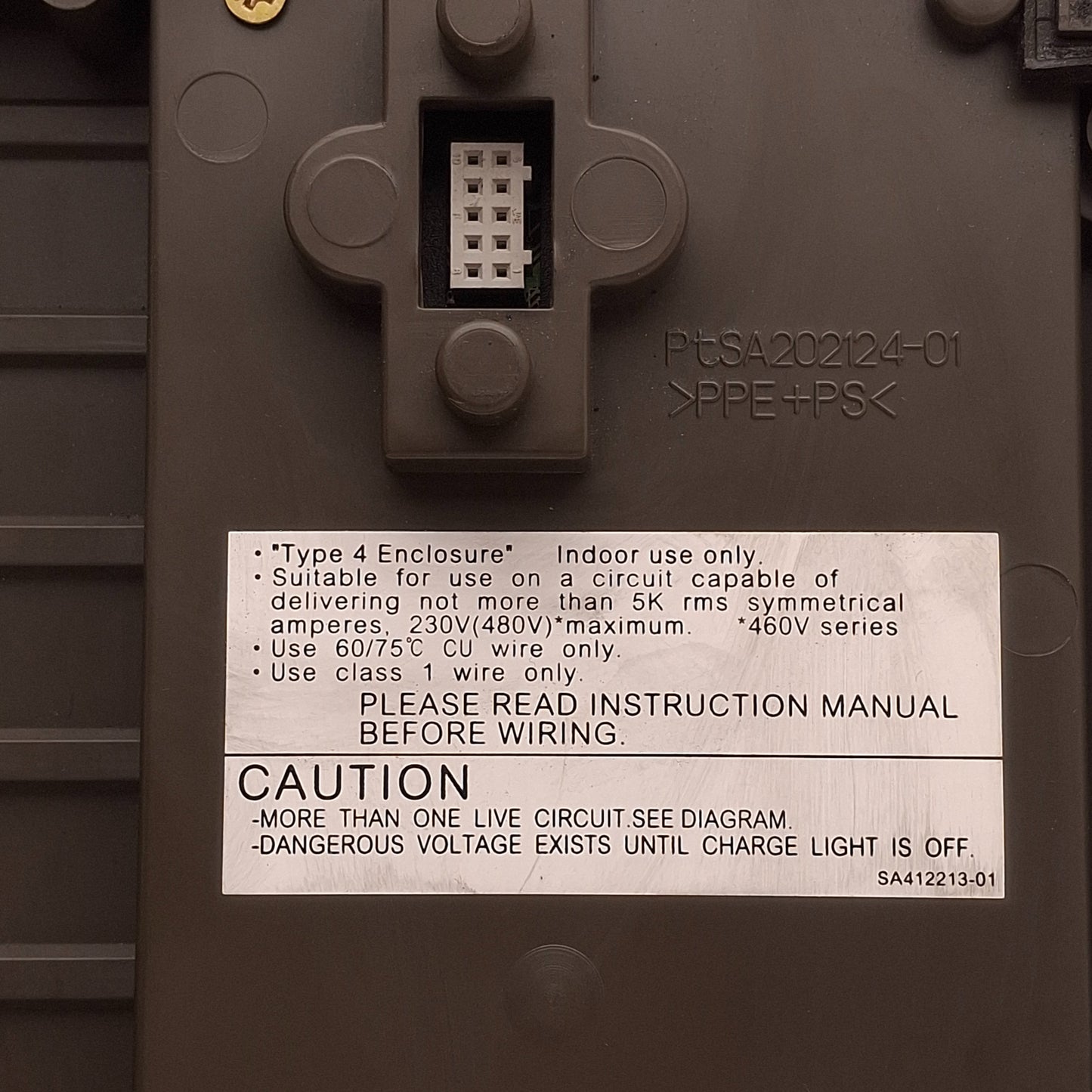 Used General Electric Digital Front Case Cover For AF-300 P11 , NEMA 4, 230/480VAC