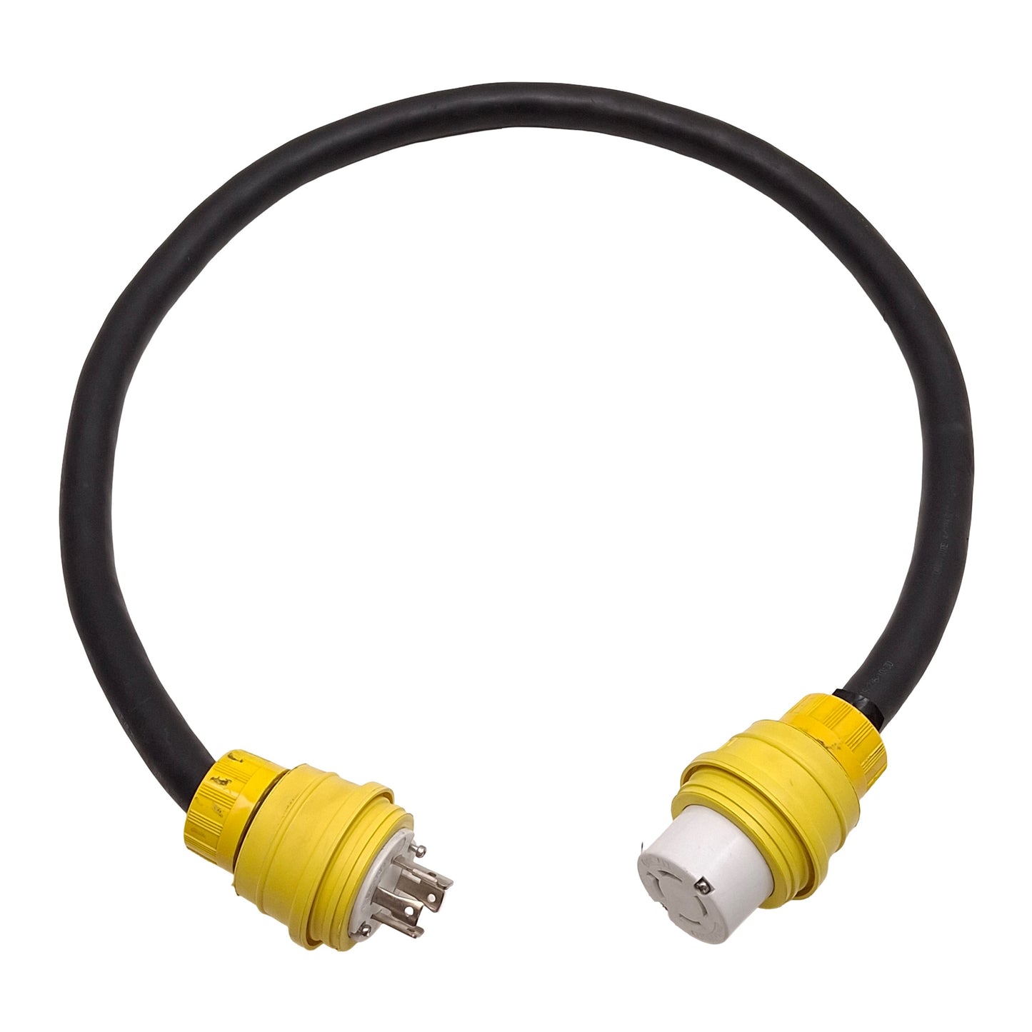 Used Priority Wire P-7K-254013-MSHA Twist-Lock Cable, 3Ø 600VAC 30A, NEMA L17-30, 4ft