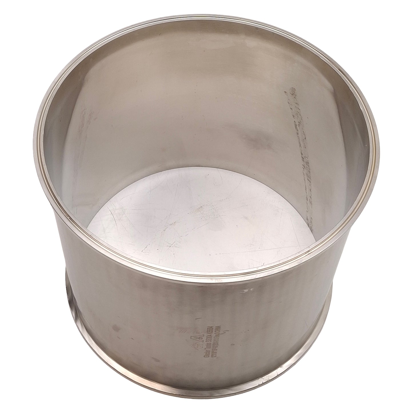 Used Glacier Tanks SP-G1200-010 SS304 Sanitary Spool, ø12in OD x 10in, 12in Tri-Clamp