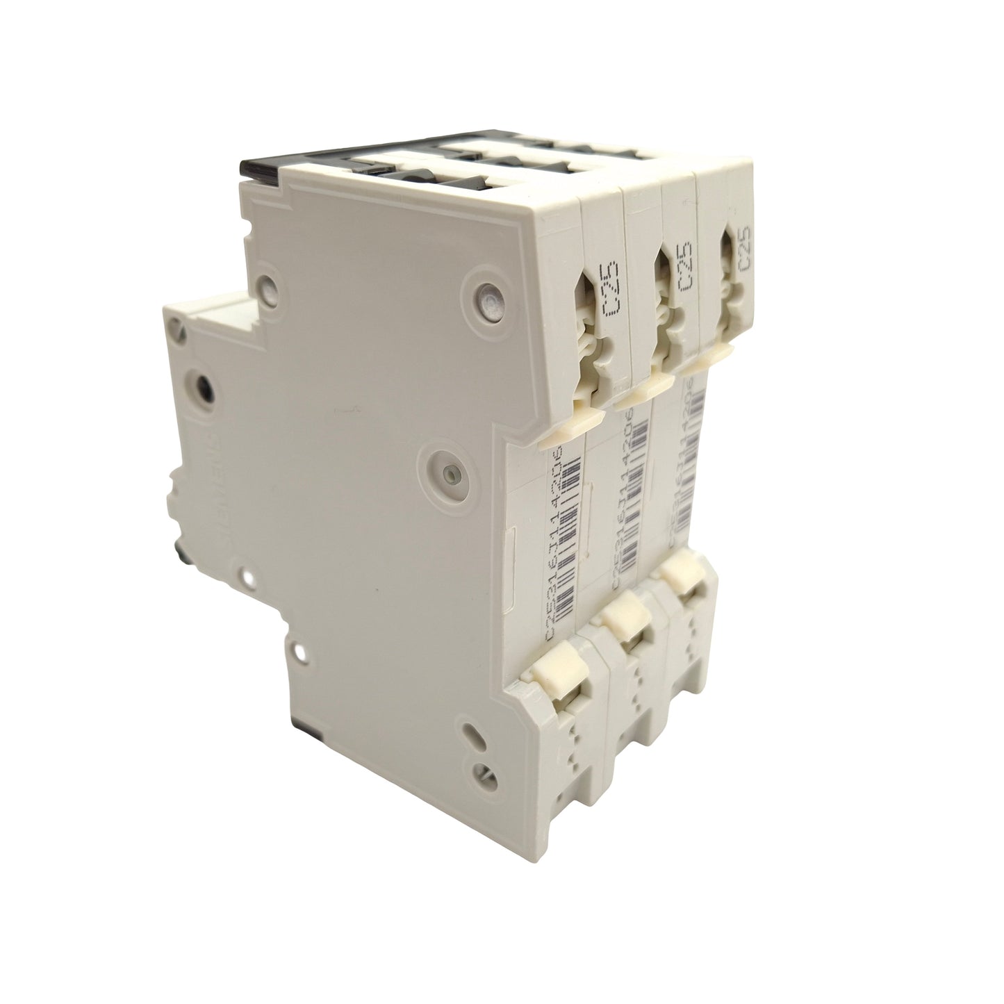 Used Siemens 5SY6325-7 Miniature Circuit Breaker, 3-Pole, 25A 400VAC, C Curve