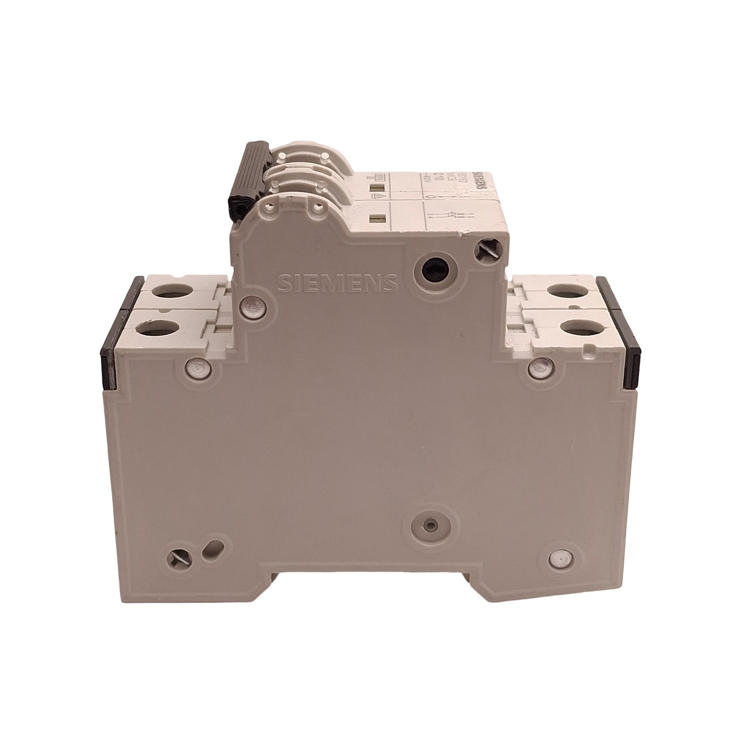 Used Siemens 5SY6210-7 Circuit Breaker, 2-Pole, 10A 400VAC, C-Curve, DIN Rail