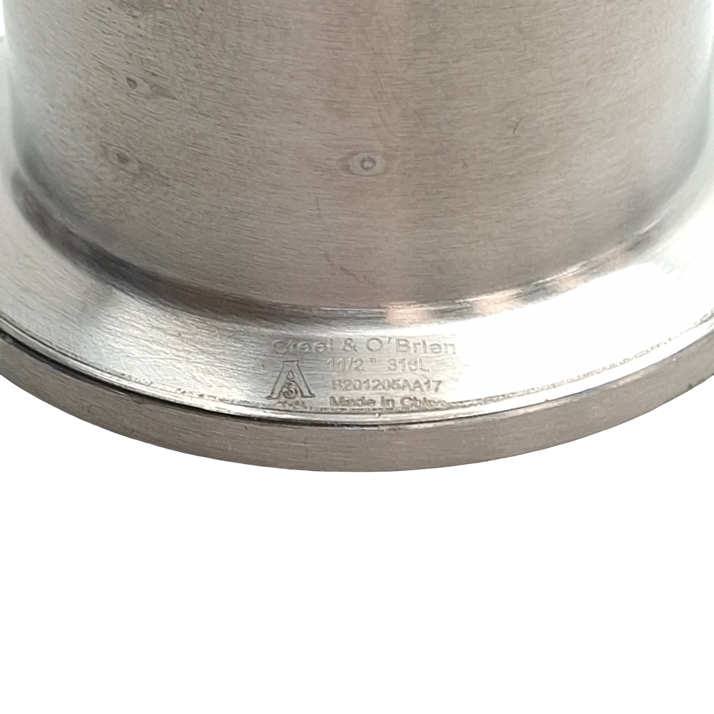 Used Steel & O'Brien Stainless Steel Sanitary Spool, 1.5in Tri-Clamp, 4in Length