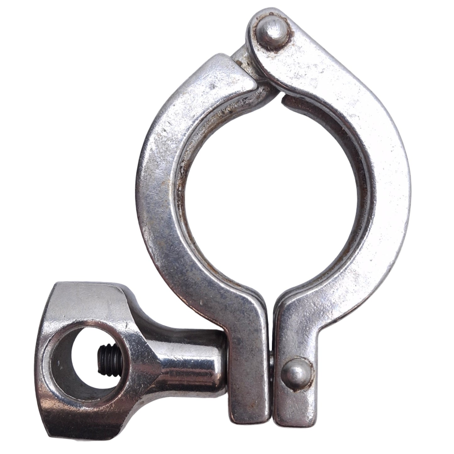 Used Lot of 4 Stainless Steel Tri-Clamp Sanitary Fitting, Size: 1-1/2in